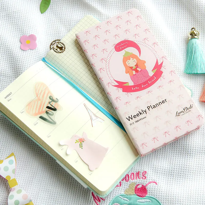 Блокнот Lovedoki для девушек Еженедельный план Расписание блокноты и журналы чистый