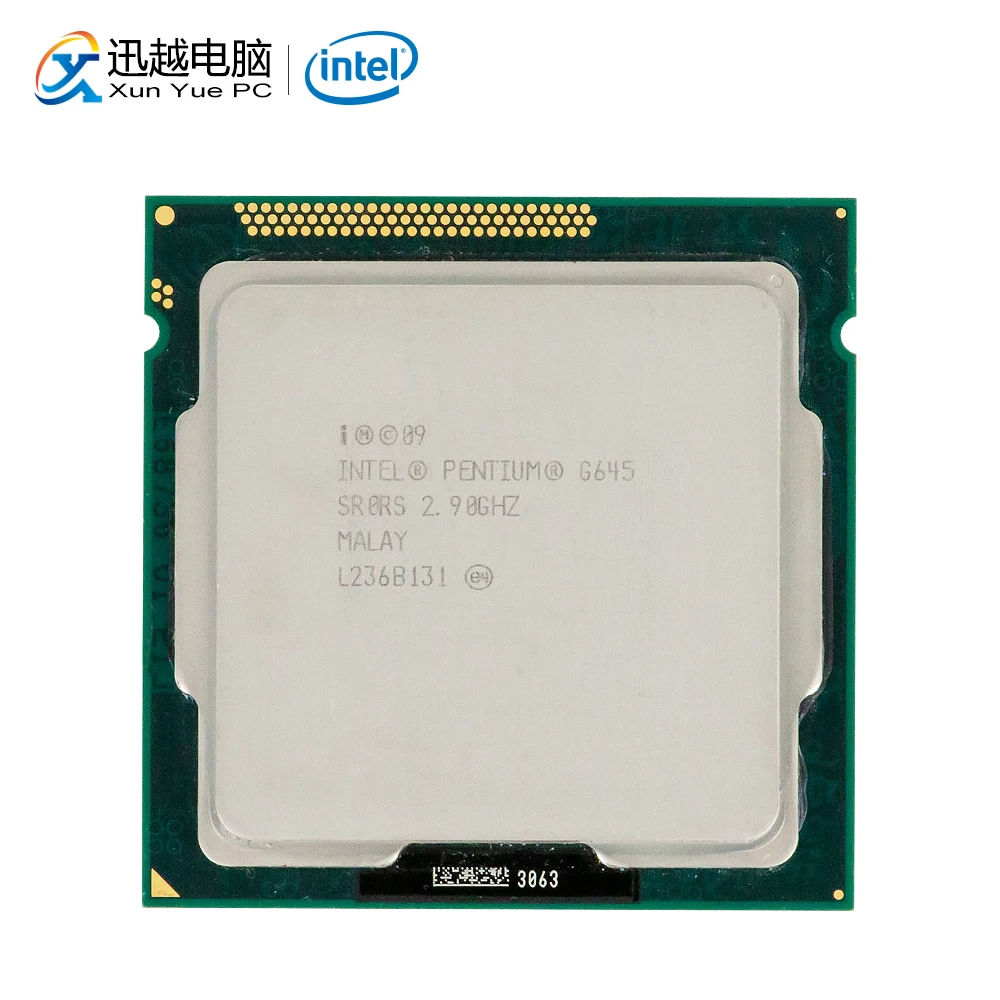 Настольный процессор Intel Pentium G645 двухъядерный 2 9 ГГц 3 Мб L3 Cache LGA 1155 серверный |
