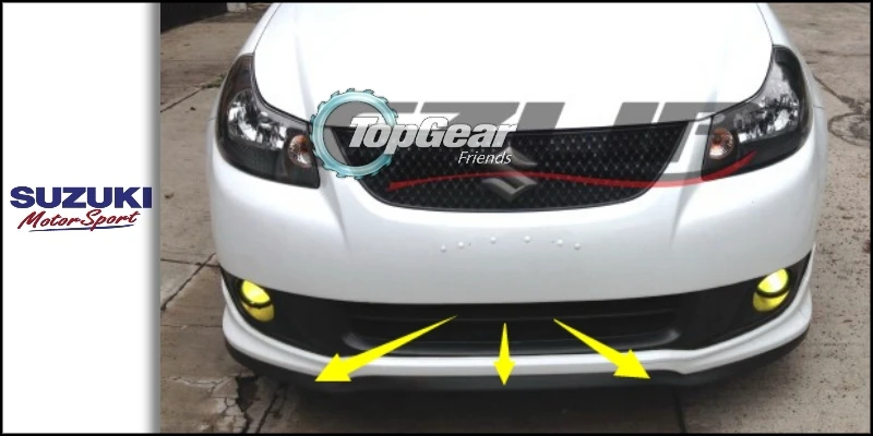 Бампер для губ отражатель губы для Suzuki Karimun Wagon R/Solio передний спойлер юбка для TopGear Тюнинг автомобилей/обвес/полосы