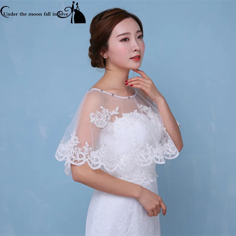 2017 New Arrived Elegant White Ivory Lace Edge Appliques Crystal Wedding Jacket Shawl Accessories Alibaba China |