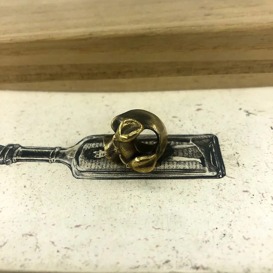 EDC инструменты латунные ножи бусины свиньи бусы на шнурок Паракорд нож брелок