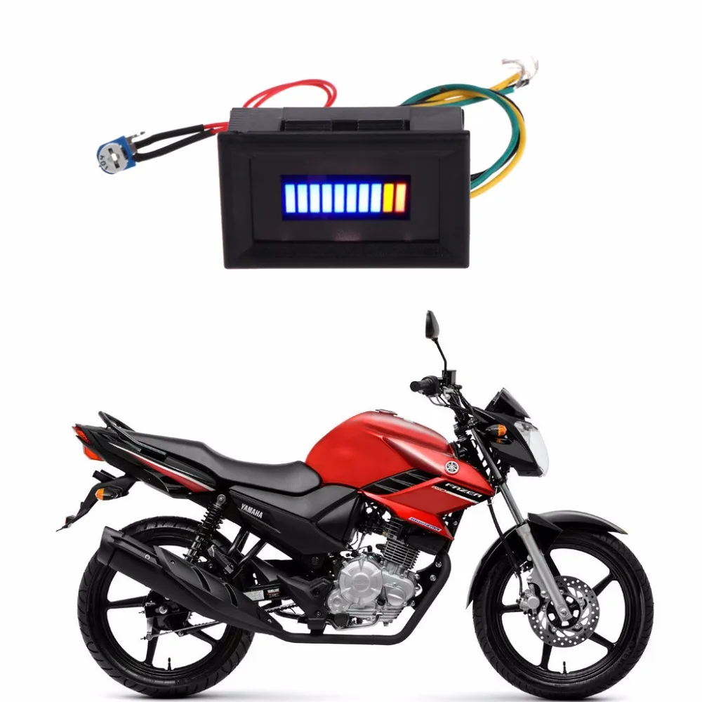 12V Универсальный мотоцикл масла измеритель масштаба светодиодный мазута