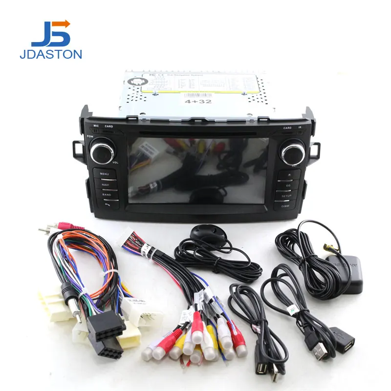 JDASTON Android 10 0 автомобильный DVD плеер для Toyota AURIS 2008 2012 мультимедийный GPS навигатор 2