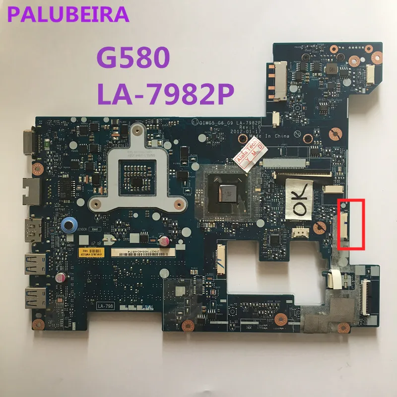 Высокое качество LA-7982P материнская плата для ноутбука Lenovo G580 qiwg5 _ g6_g9