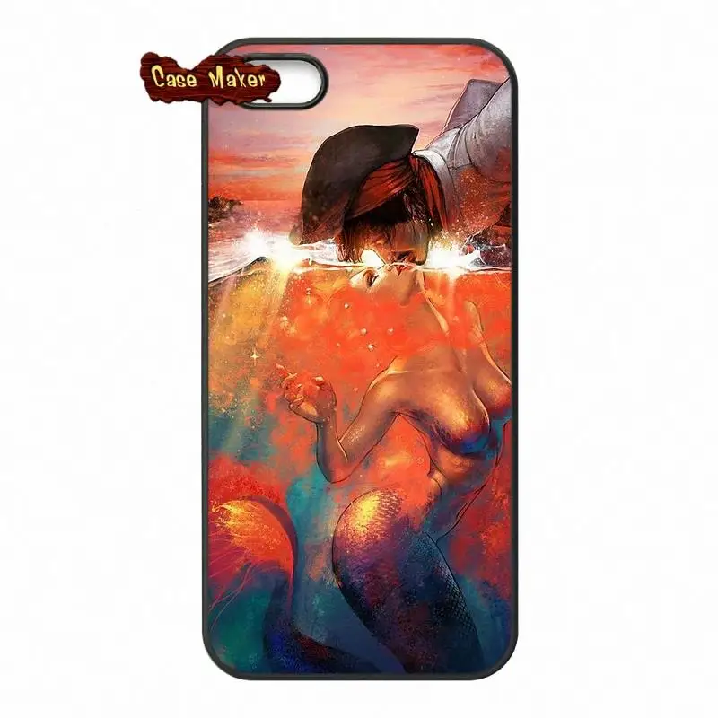Татуировки Русалочка Ариэль чехол для телефона iPhone X 4 4S 5 5C SE 6 S 7 8 плюс Galaxy J5 J3 A5 A3