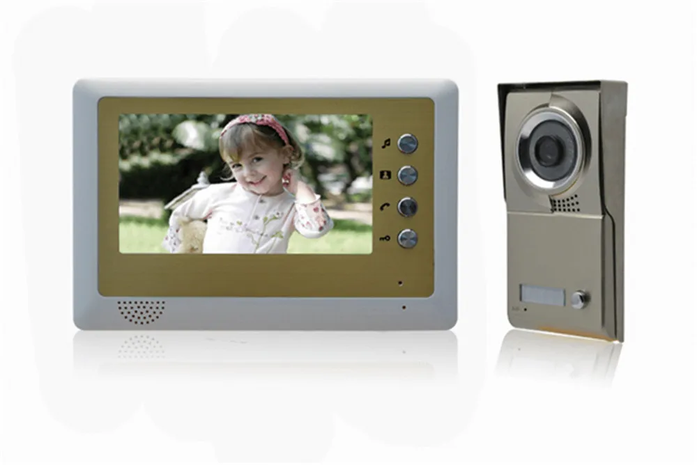 7 inch Monitor handsfree Intercom Video Deurtelefoon