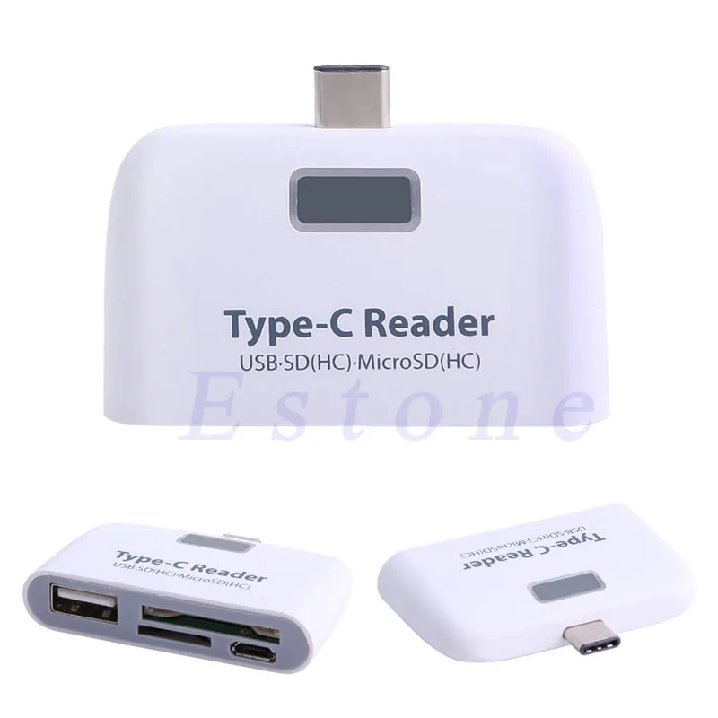 3в1 USB 3 1 Type C TF Micro SD OTG кардридер для Macbook Phone Tablet Новинка и высокое качество|USB-хабы| |