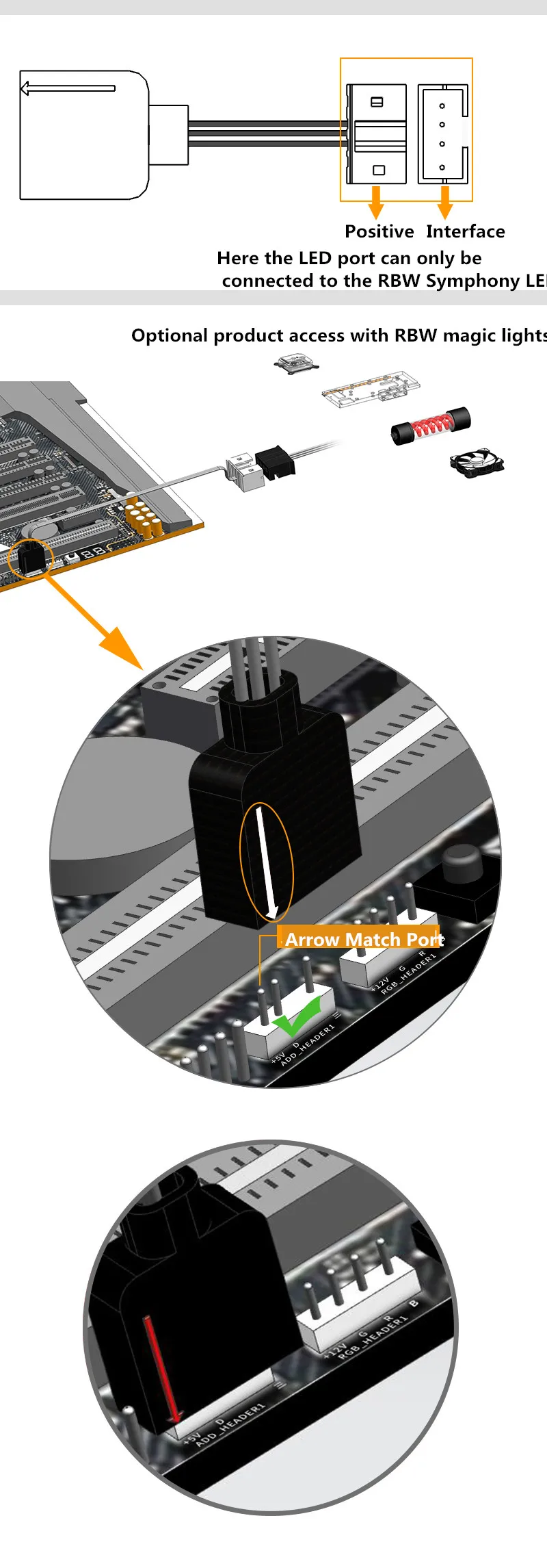 Вентилятор RGB светильник ing(синхронизации) и зарядки кабель 5V 3PIN светильник "Symphony" синхронизации линии B-CNTLFN-LT