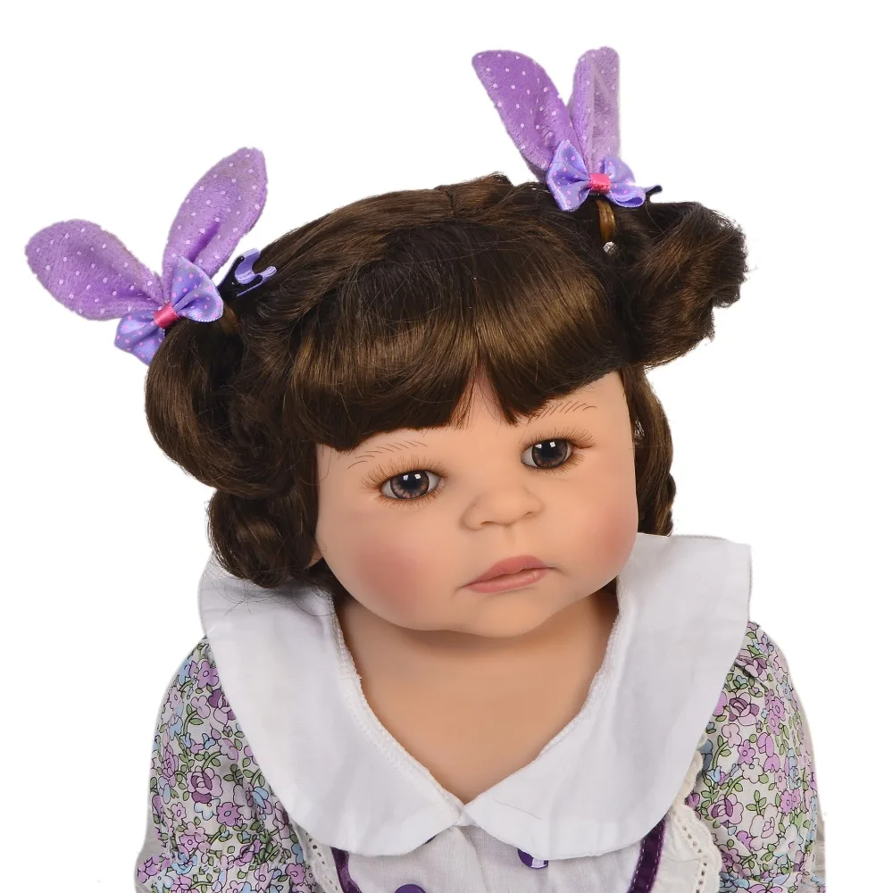 Модная Кукла живой Bebe Reborn toys 55 см Силиконовая виниловая девочка с 1 шт. мини