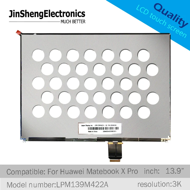 13," LPM139M422 A 3 k ЖК-дисплей для huawei MateBook X Pro Сенсорный экран Замена PN 23040534