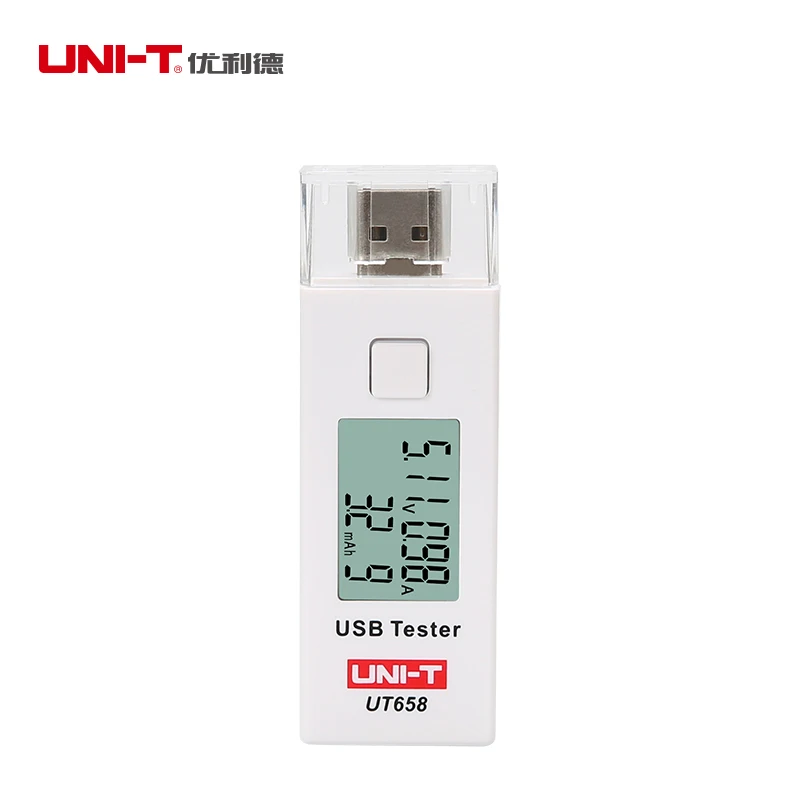 UNI-T UT658 UT658B USB Тестер Вольтметр Амперметр цифровой ЖК-дисплей монитор напряжения измеритель тока 9 в 3 А с подсветкой