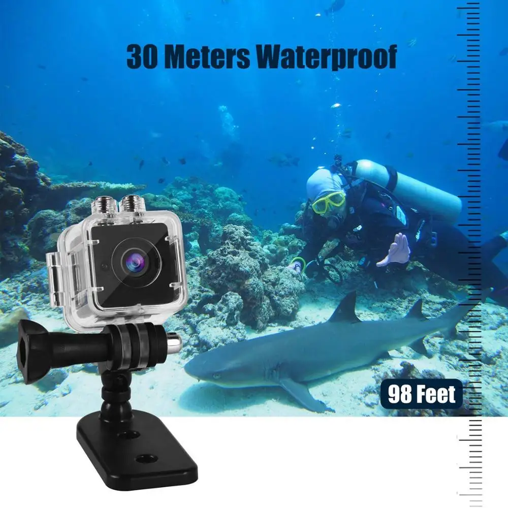 Мини камера HD 1080P SQ12 ночного видения DVR беспроводная инфракрасная видеокамера
