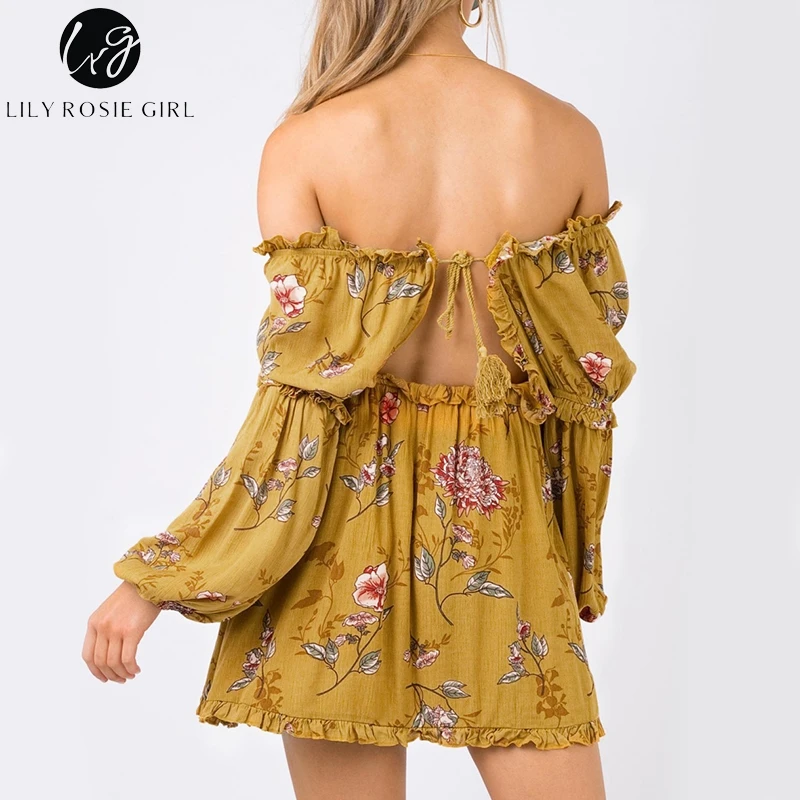 Lily Rosie/повседневное женское платье с принтом для девочек элегантные вечерние