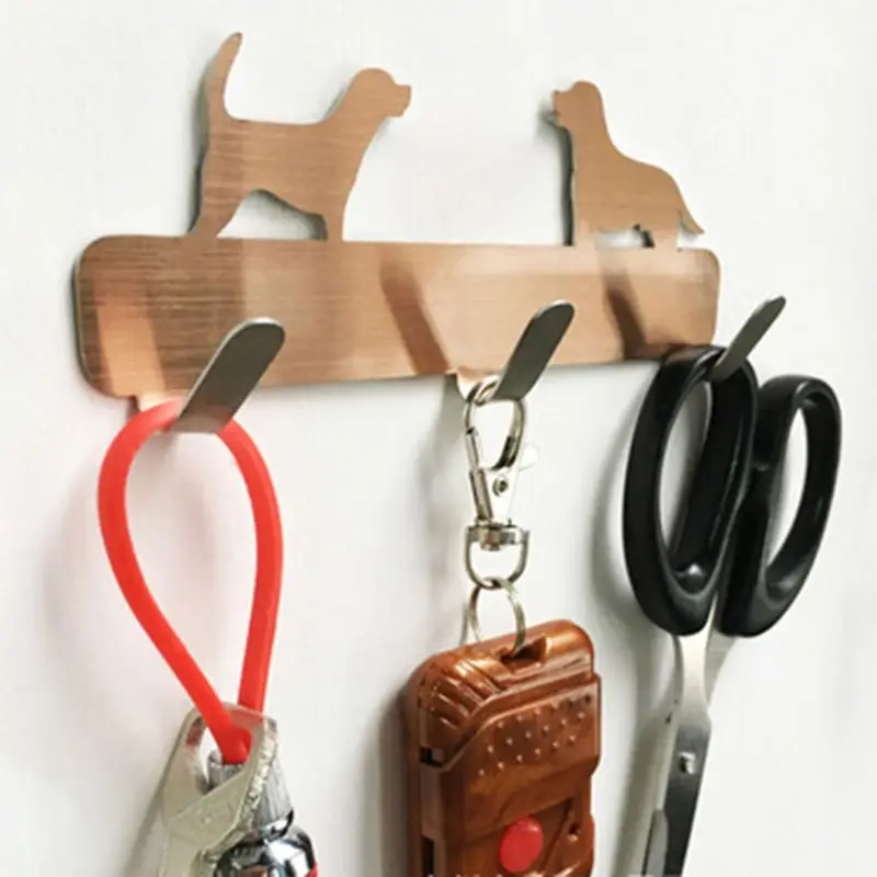 Кошка Собака самоклеющиеся Кухня Стены Двери Нержавеющая сталь Держатель