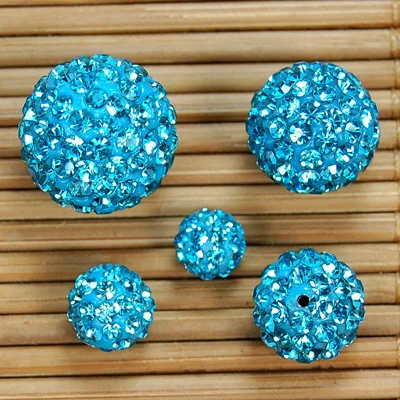 Бесплатная доставка! 50 шт./лот, хорошее качество, 10 мм, aqamarine Clay Beads Diy Jewelry.