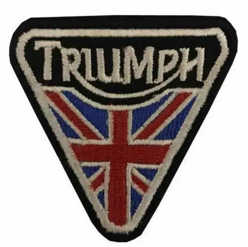 Вышитые железные нашивки Triumph для мотоцикла байкера пришитые значки | Дом и сад