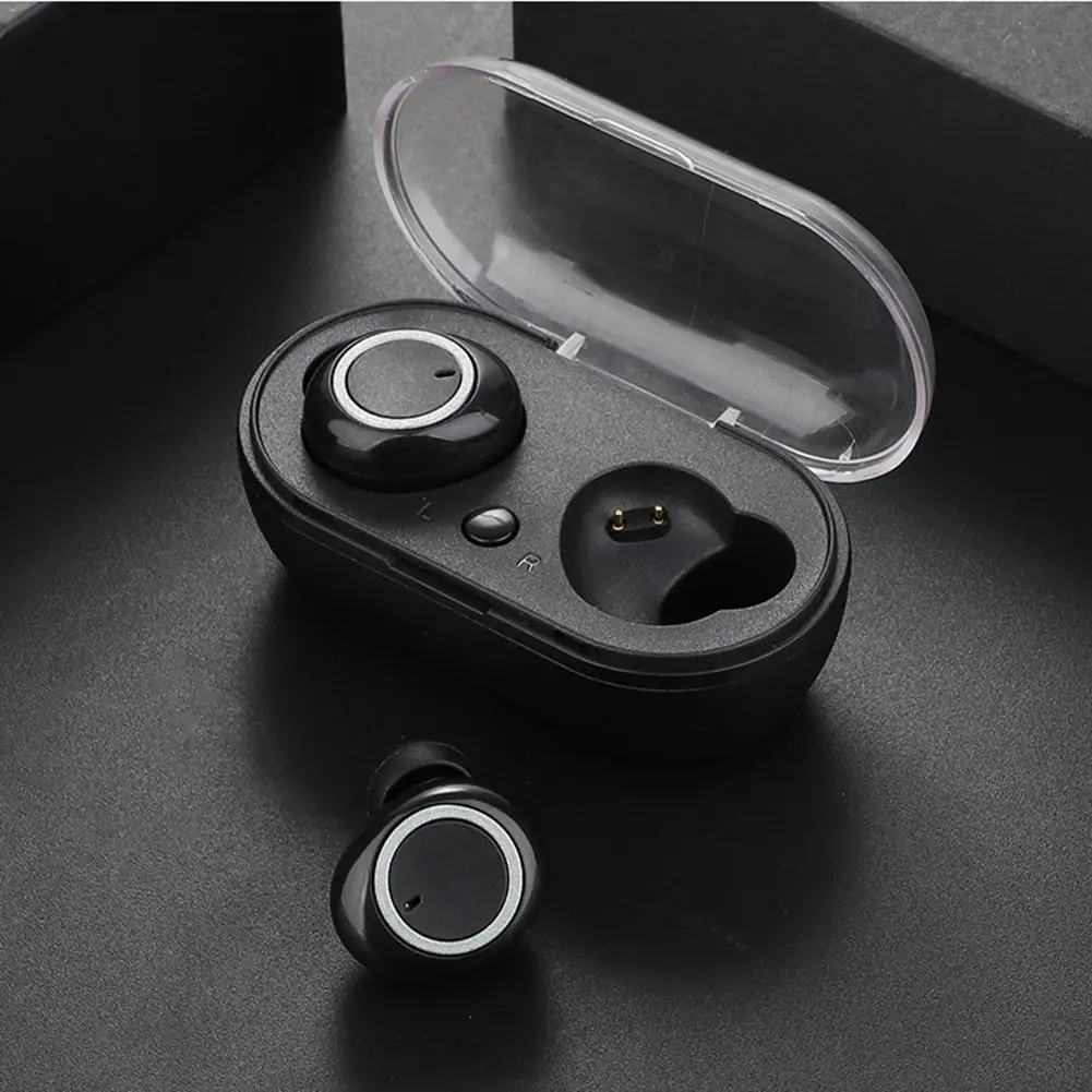 Беспроводные наушники TWS Bluetooth 5,0 с сенсорным управлением Hi-Fi стерео Бас звук мини-наушники-вкладыши спортивные наушники с зарядным чехлом