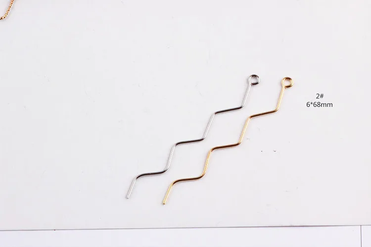 Ritдол Кривая волна с серьгами клипса для ушей ушной крючок сделай сам простые