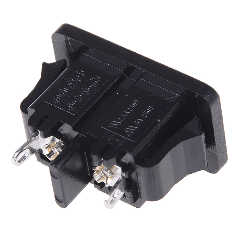 5 шт./лот AC250V 2.5A Iec320 C8 Мужской 2 шпильки Мощность входной разъем