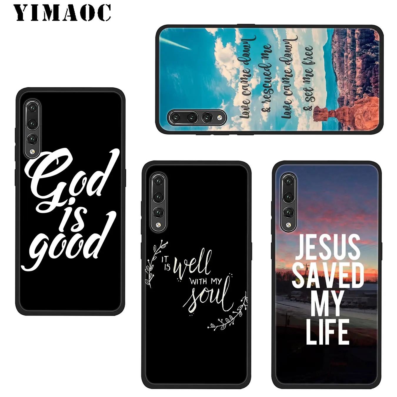 Мягкий силиконовый чехол YIMAOC Hope with God для телефона Huawei Mate 30 20 10 Pro Lite Nova 5I 5t 5 3i 3
