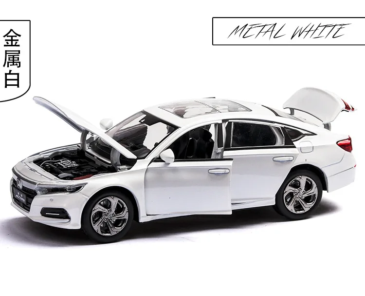 1:32 Honda Accord, модель автомобиля, имитация сплава, модель автомобиля, звук и светильник, украшение автомобиля, духи, сиденье, детская игрушка, автомобиль