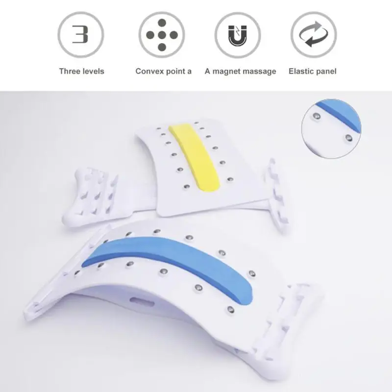 Массаж спины Носилки Растяжка Магия поясничного Поддержка талии шеи