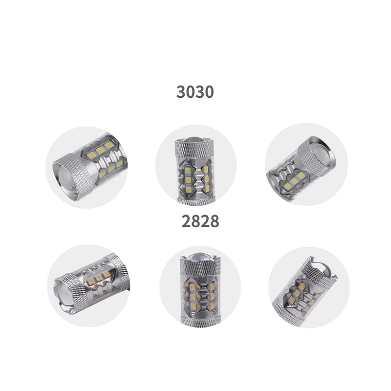 2x без ошибок 80 Вт высокомощный 16 чип CREE 7443 T20 светодиодный ные лампы для переднего