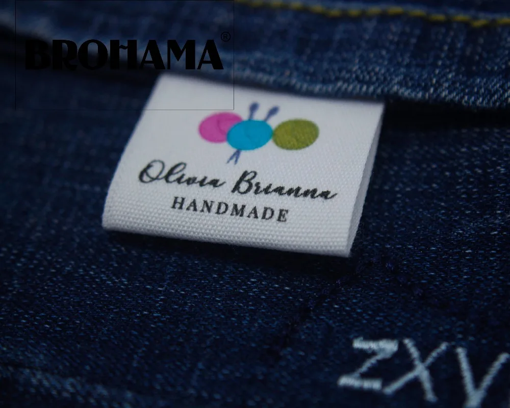 Швейные этикетки/фирменные этикетки на заказ одежду ручная работа 100% хлопковая