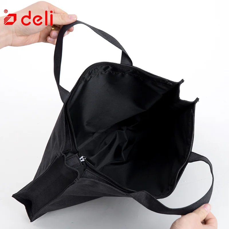 Deli холщовая папка для документов, Сумка для документов, деловой портфель, А4, бумажный органайзер для хранения, сумка, канцелярские принадлежности, школьные офисные принадлежности, студенческие