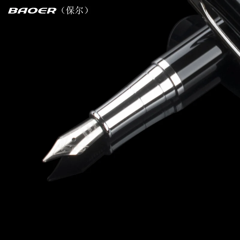 Ручка перьевая Baoer 3035 с наконечником среднего размера все цвета | Канцтовары для