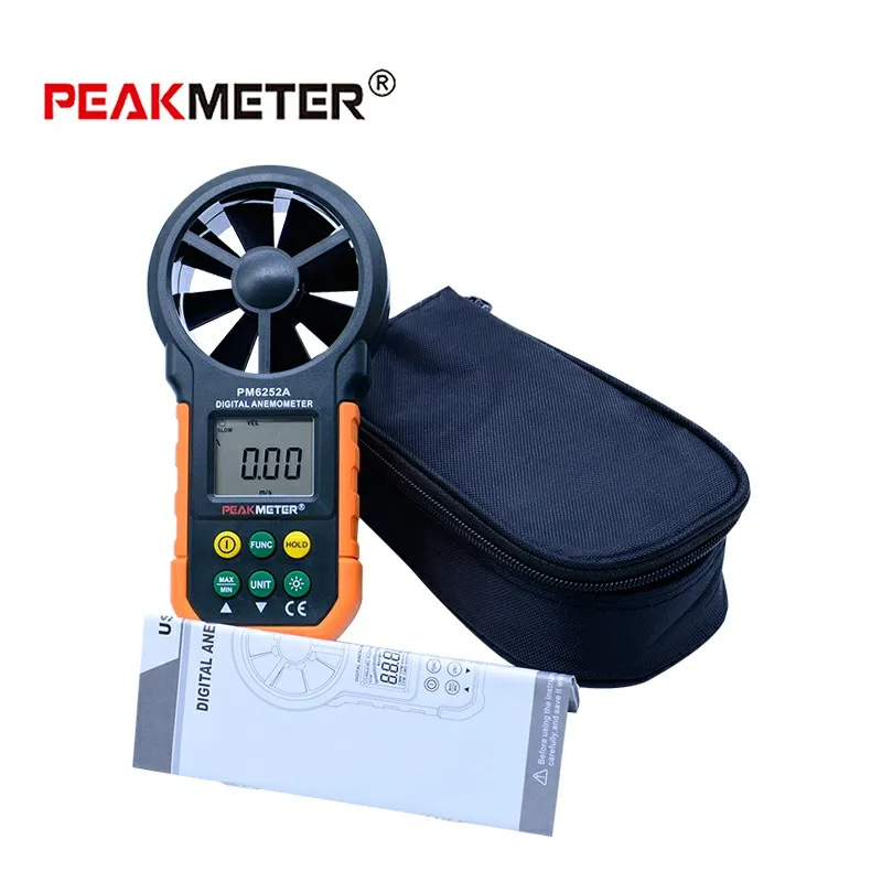PEAKMETER PM6252A/B USB цифровой анемометр Температура Влажность скорость ветра