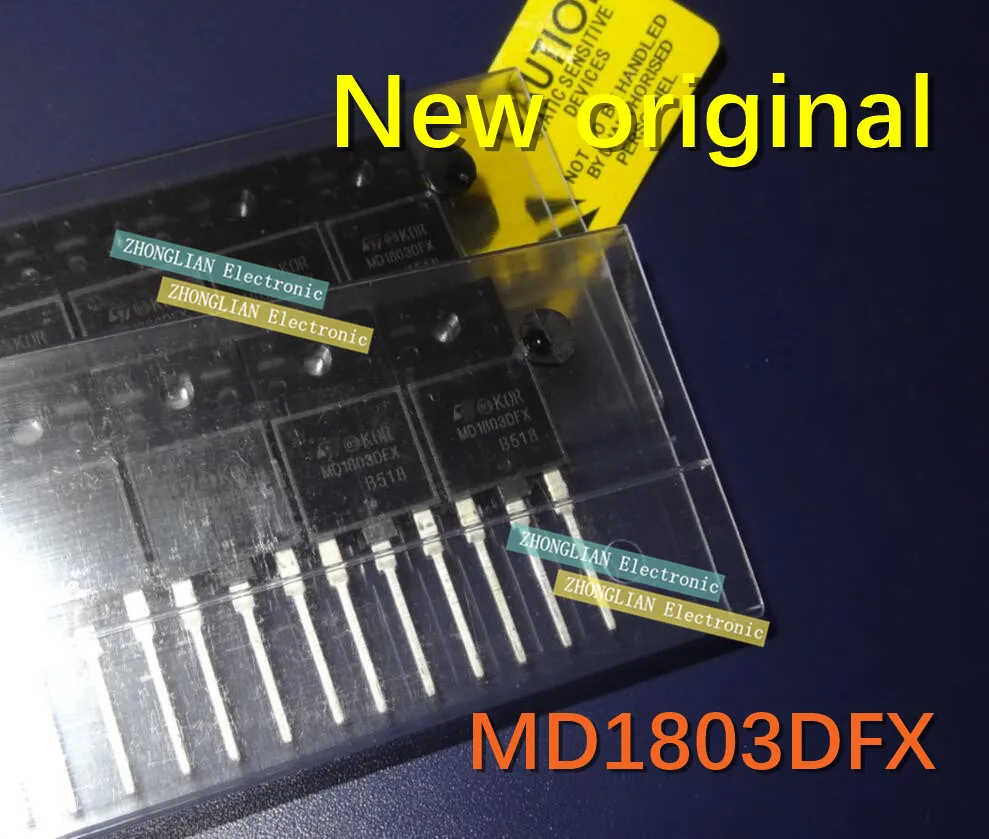 Бесплатная доставка 200 шт. NPN MD1803DFX MD1803 1500 В 10A TO-3PF 100% Новый оригинальный D1803 1803 1803DFX