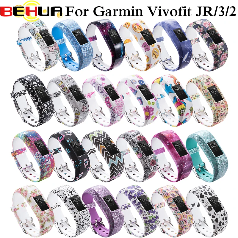 

24 colors Soft Wrist Bracelet Band Strap for Garmin Vivofit JR JR2 Vivofit3 Vivofit 3 Activity Tracker Watchband with case belt