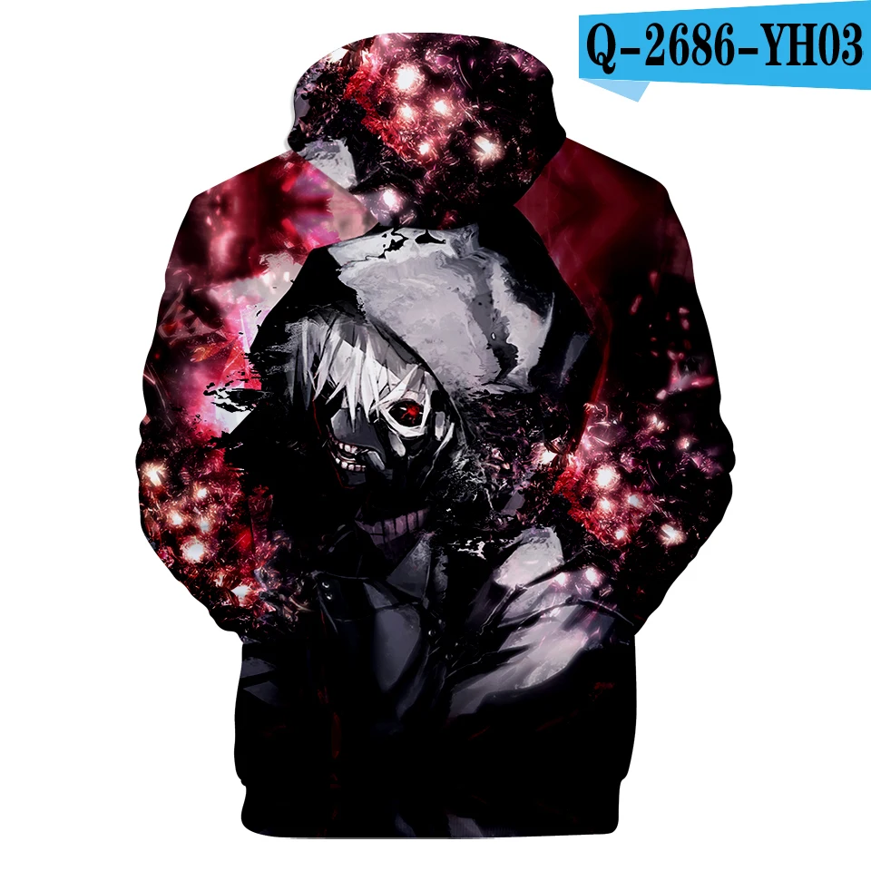 Розовый Frdun Tommy 3D одежда с надписью «Tokyo Ghoul толстовки Для мужчин и wo Для мужчин в стиле «хип-хоп» смешная Осенняя уличная одежда толстовки с капюшоном свитер свитшот для пар - Цвет: Розовый