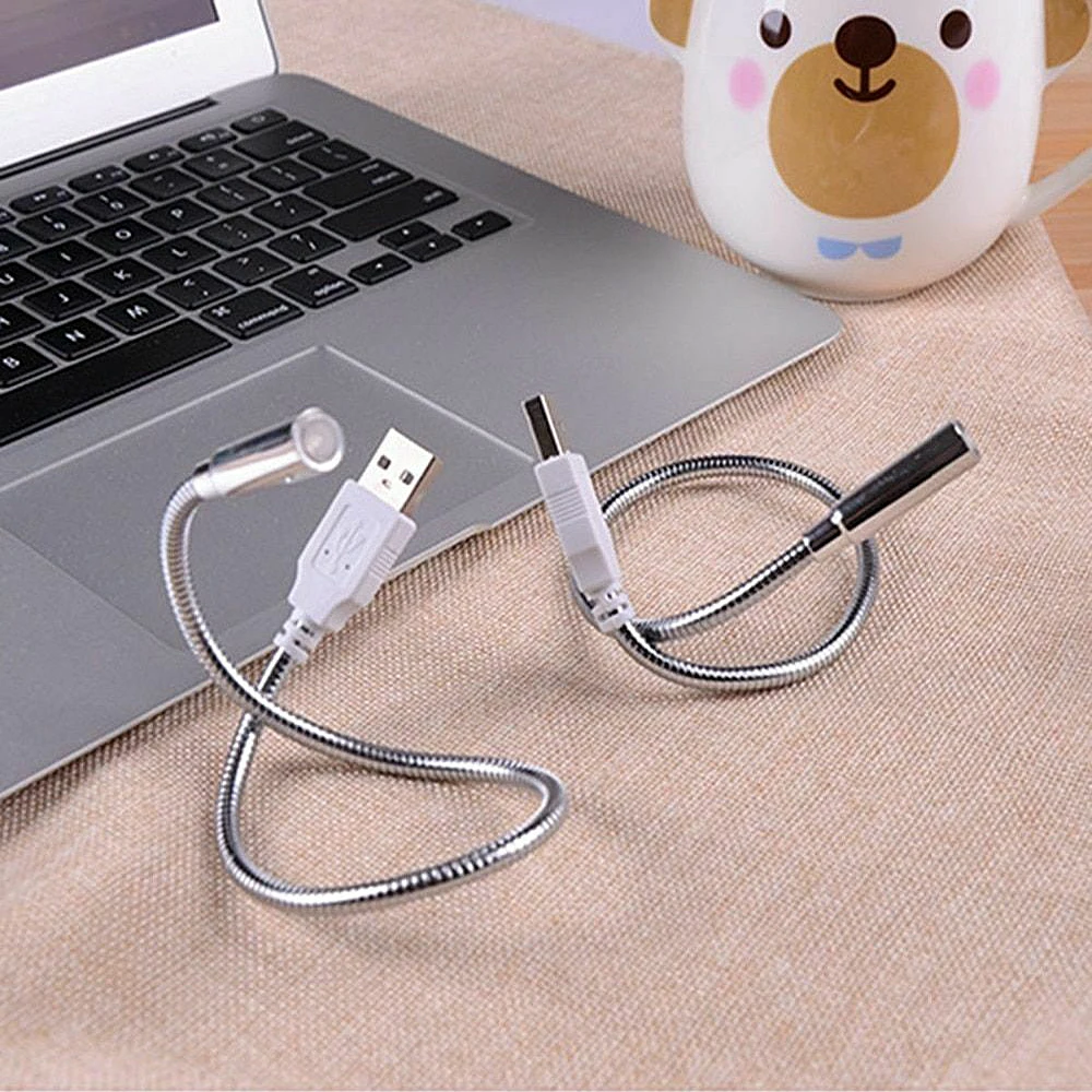 Портативный USB СВЕТОДИОДНЫЙ книжный светильник, металлический шланг, защита глаз, одна лампа, Дополнительный внешний аккумулятор для ноутбука, usb лампы, светодиодная лампа для чтения, лампа для книг