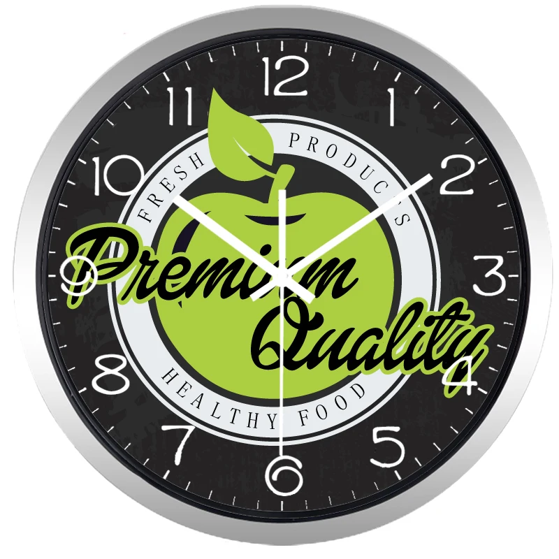 Свежие яблоко настенные часы в виде фруктового дерева Премиум качество здоровый