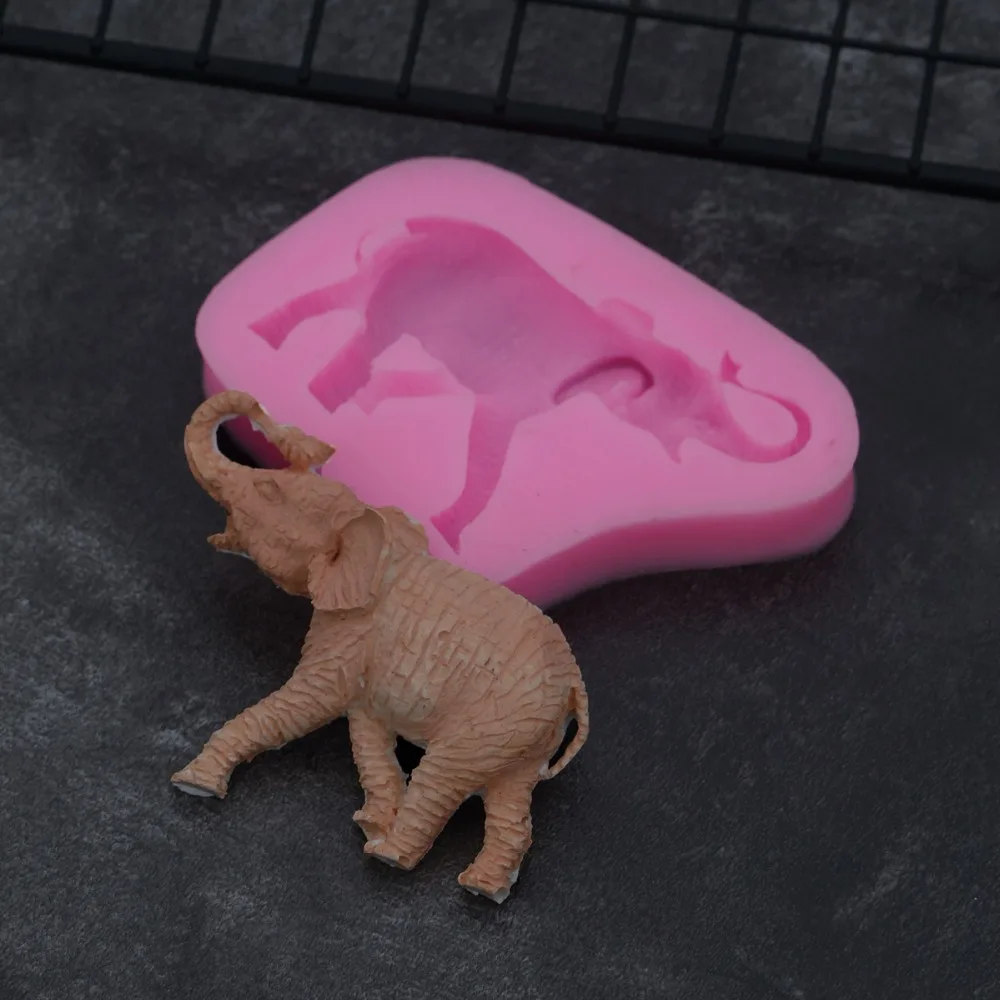 Мультяшные 3D Животные Слон силиконовая форма для поделок искусственное
