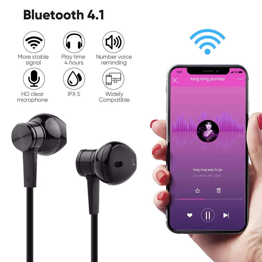 I8 Bluetooth наушники беспроводная гарнитура для занятий спортом громкой связи стерео