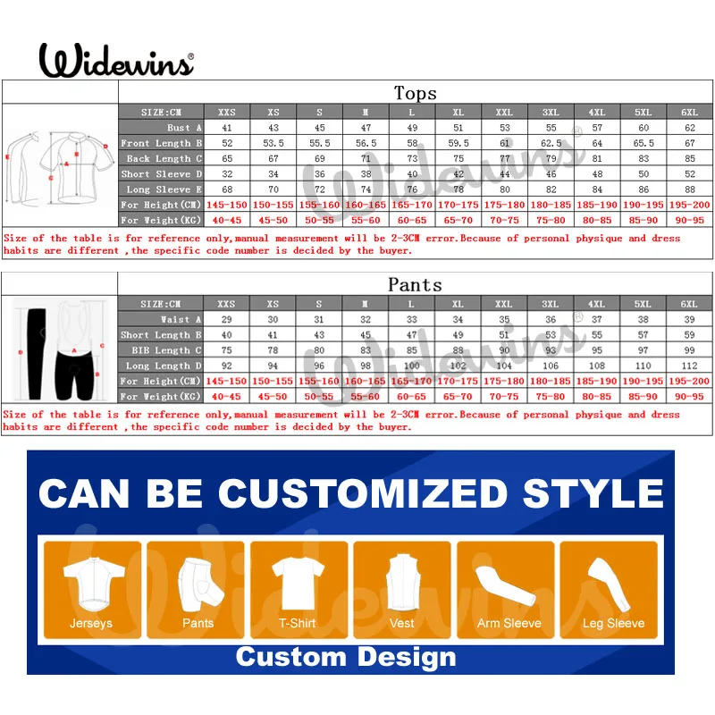 

widewins Custom Cycling Clothing Quick Dry Sublimation Print Cycling Jersey 100% Polyester UV-Proof Cycling Shirt Ciclist 5388