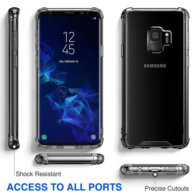 Чехол для samsung Galaxy S9 S8 Plus, мягкий силиконовый чехол для телефона, для samsung Galaxy S7 edge Note 8, прозрачный чехол из ТПУ, сумки