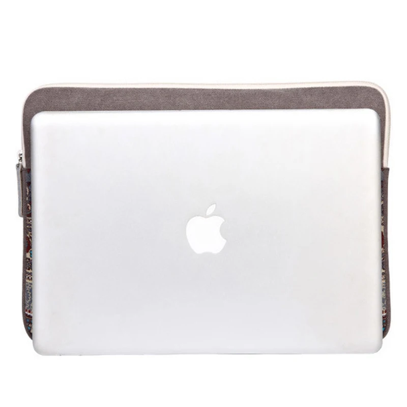 Женская Холщовая Сумка с принтом для ноутбука Macbook Pro 13 11 12 14 15 Xiaomi Samsung Lenovo Asus