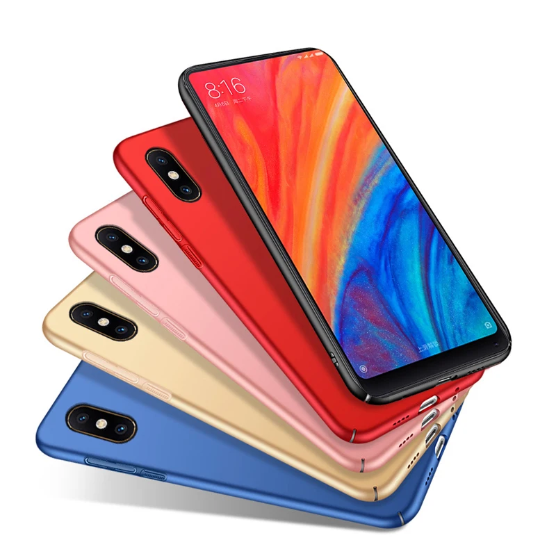 Матовый ультратонкий жесткий пластиковый чехол-накладка для Xiaomi mi mix 2s матовый