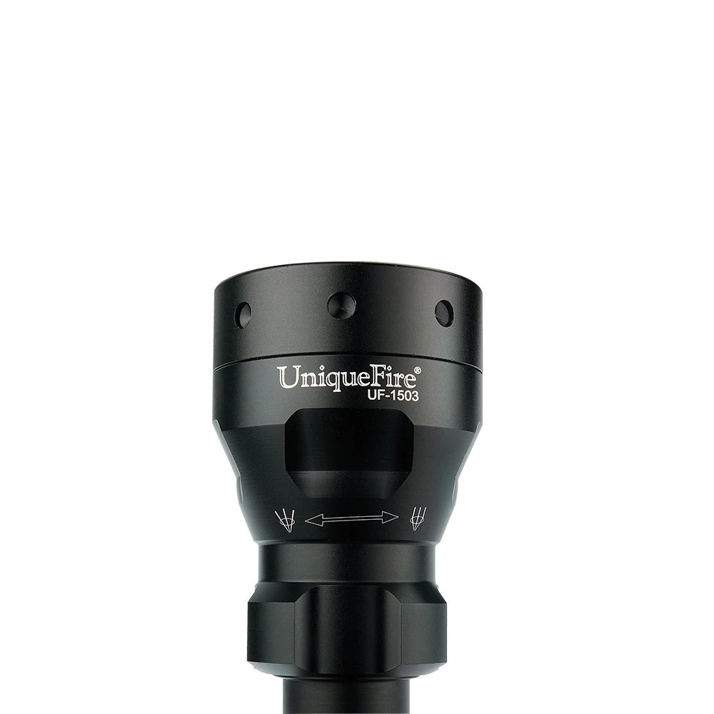 UniqueFire флэш-светильник 1503-IR850nm инфракрасный светодиодный светильник масштабируемый алюминиевый фокус сплав 3 режима(высокий-средний-низкий) 1*18650
