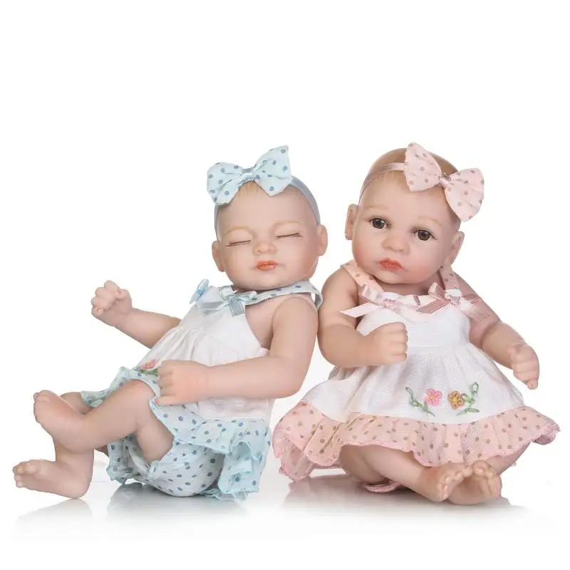 Силиконовые куклы reborn baby 26 см мини кукла девочка alive bebes de silicone настоящие игрушки
