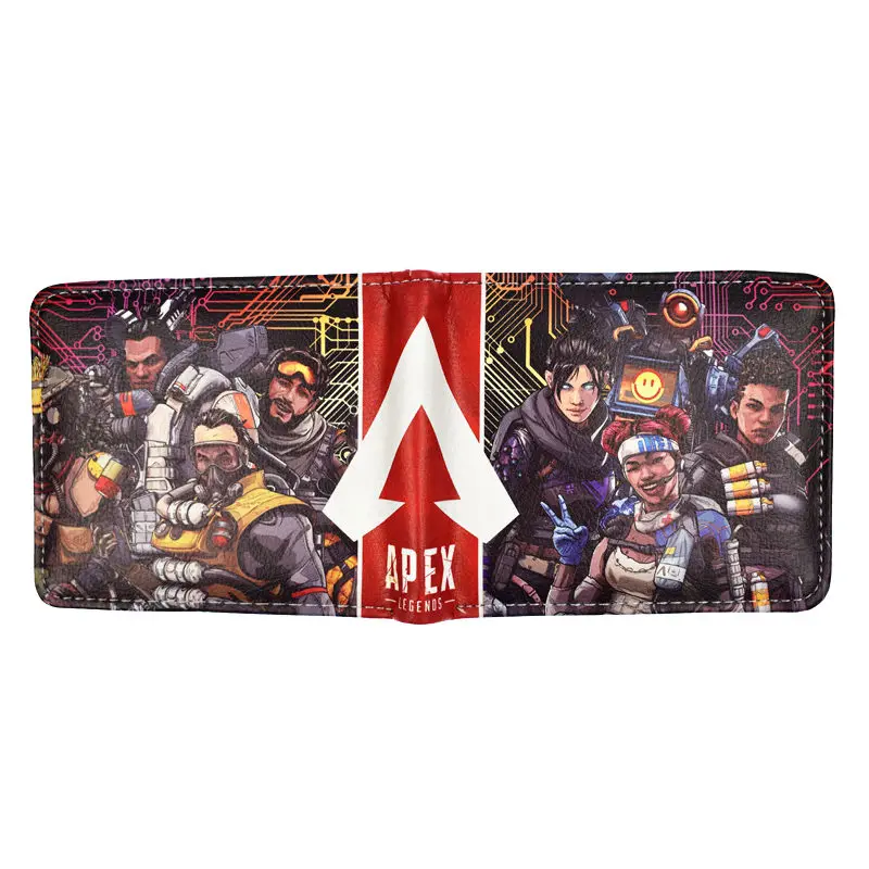 Популярный кошелек Game APEX Legends крутой дизайн короткий для молодых студентов с