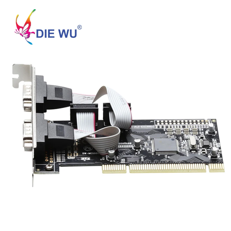 Плата расширения последовательного порта DIEWU 2 RS232 PCI последовательный переходник