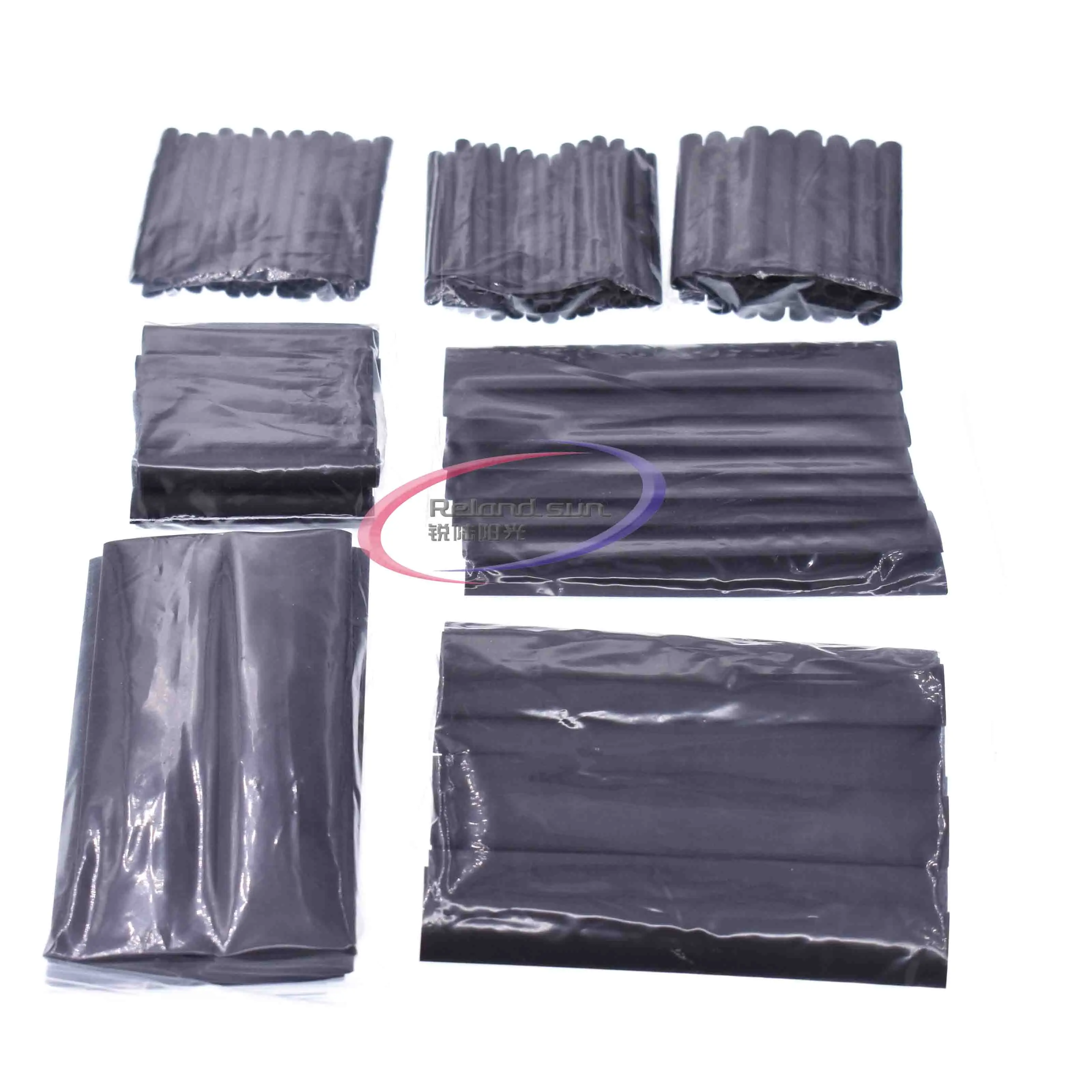 1set 127Pcs Polyolefin Car Electrical Cable Tube kits Heat Shrink Tubing Sleeve Wrap Wire Assorted 7 Sizes Black |