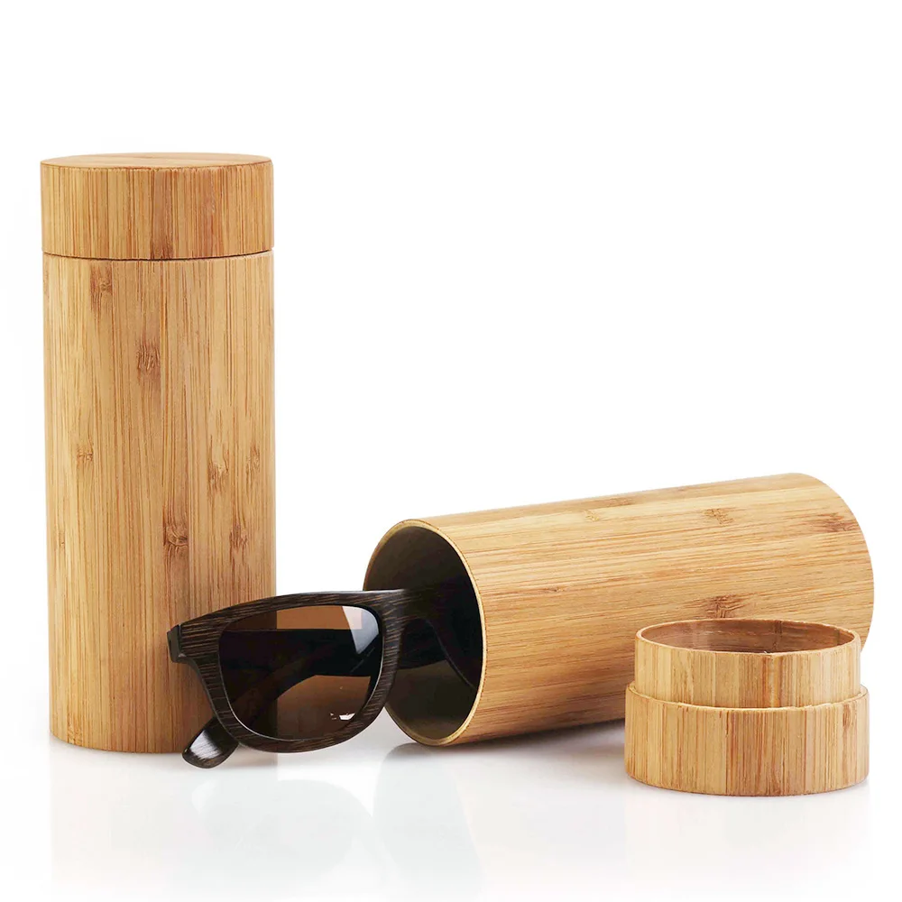 BerWer темные коричневые очки в оправе маленькие размеры бамбуковые солнцезащитные