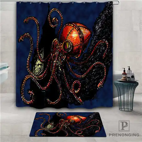 Пользовательский Осьминог (1) водонепроницаемый занавеска для душа коврик дома
