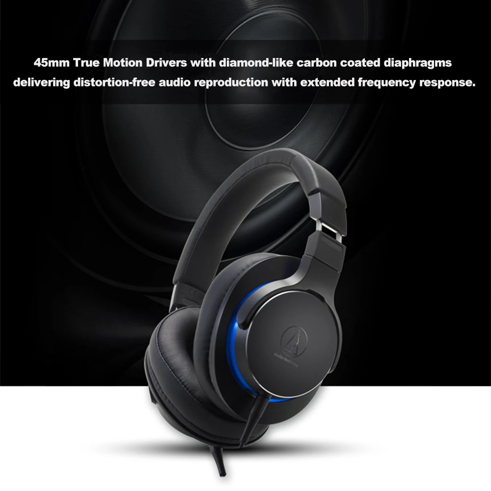 Audio-Technica ATH-MSR7b через наушники-вкладыши гарнитура Музыка Наушники Hi-Fi закрытые динамический профессиональный наушники с микрофоном